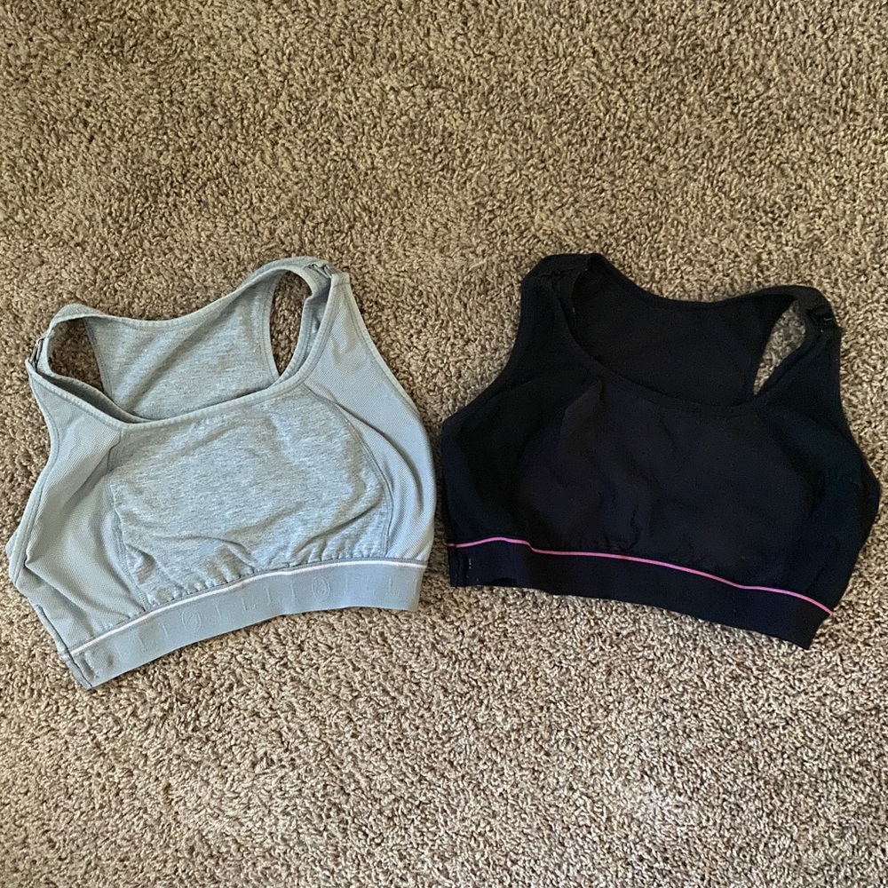 Pair of Nursing Sports Bras Size Large